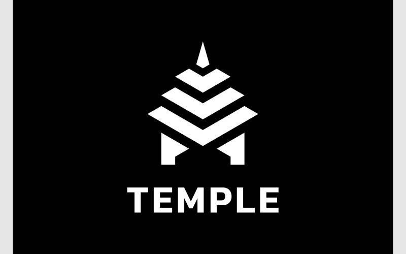 pagoda temple simple logo original