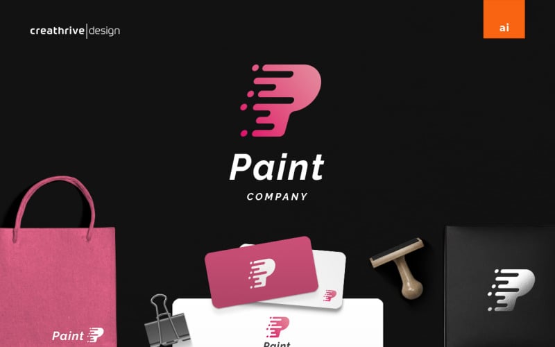 paint color logo template original