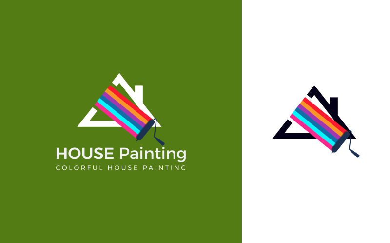 painter home logo design template original