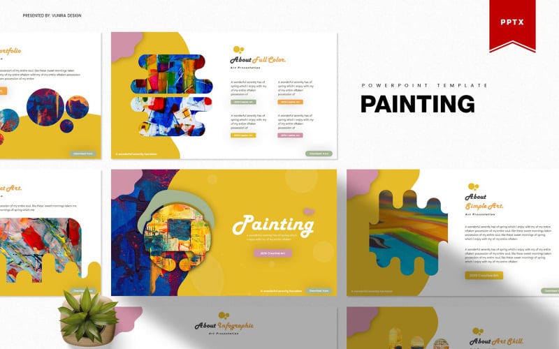 painting powerpoint template original