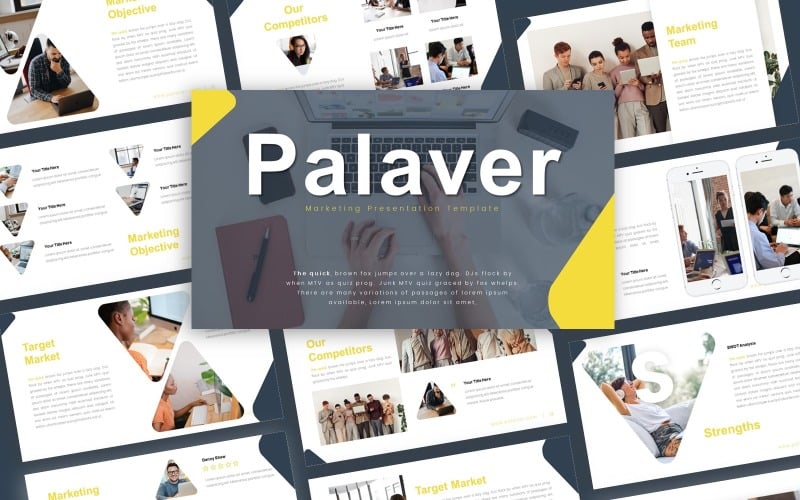 palaver marketing presentation powerpoint template original