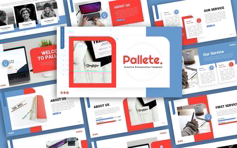 palette creative multipurpose powerpoint presentation template original
