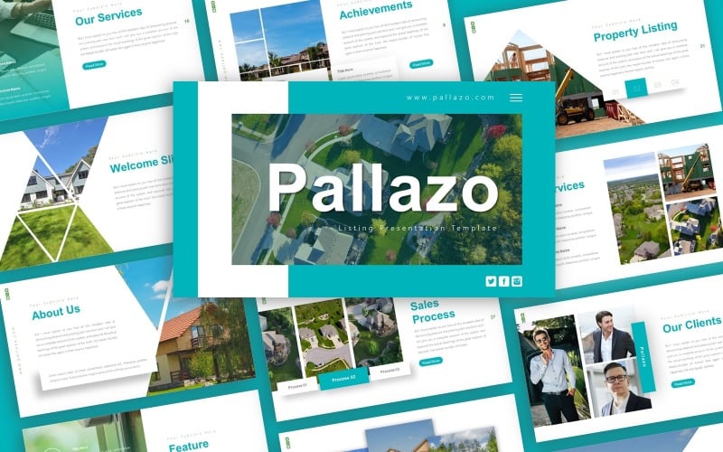 pallazo listing presentation powerpoint template original