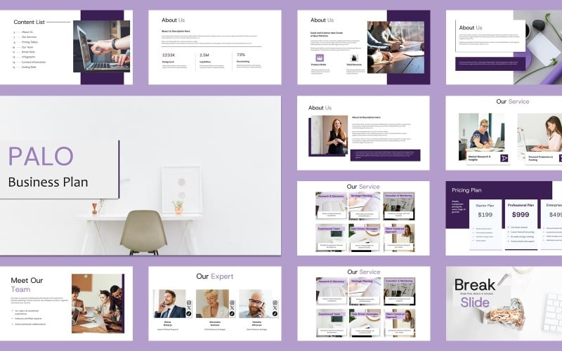 palo business plan powerpoint original