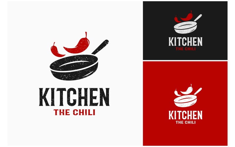 pan cooking chili pepper logo original
