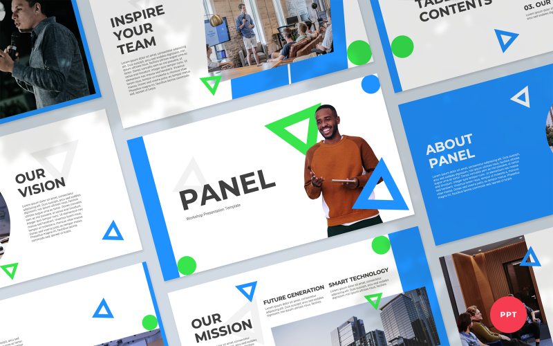 panel workshop presentation powerpoint template original