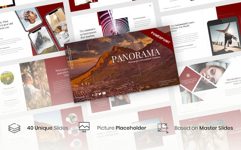 panorama photography presentation powerpoint template original