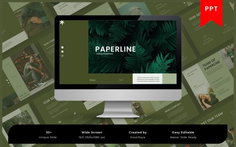 paperline business powerpoint template original