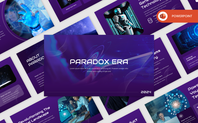 paradox era technology powerpoint template original