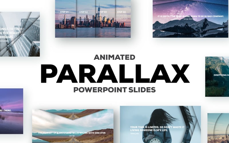 parallax effect slides powerpoint template original