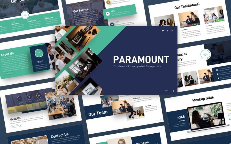 paramount business mulripurpose powerpoint template original