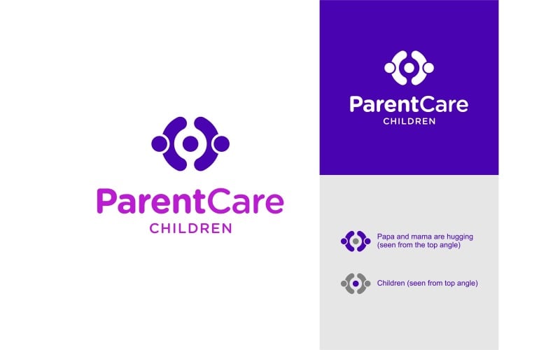 parent children family logo original