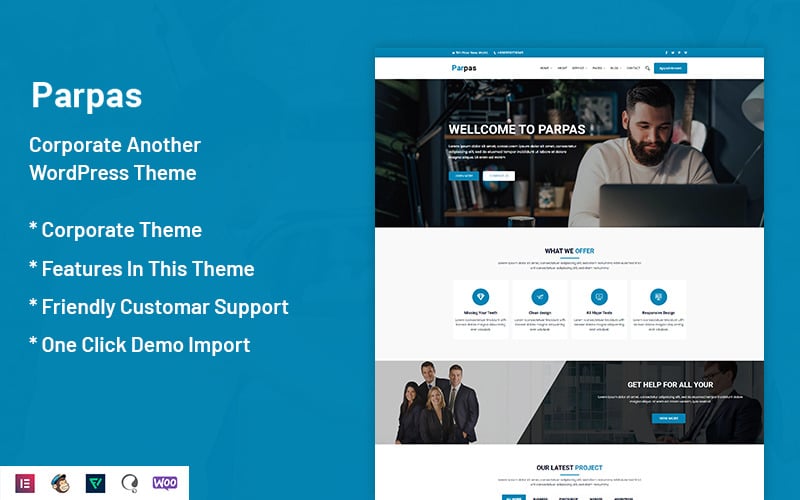 parpas corporate another wordpress theme original