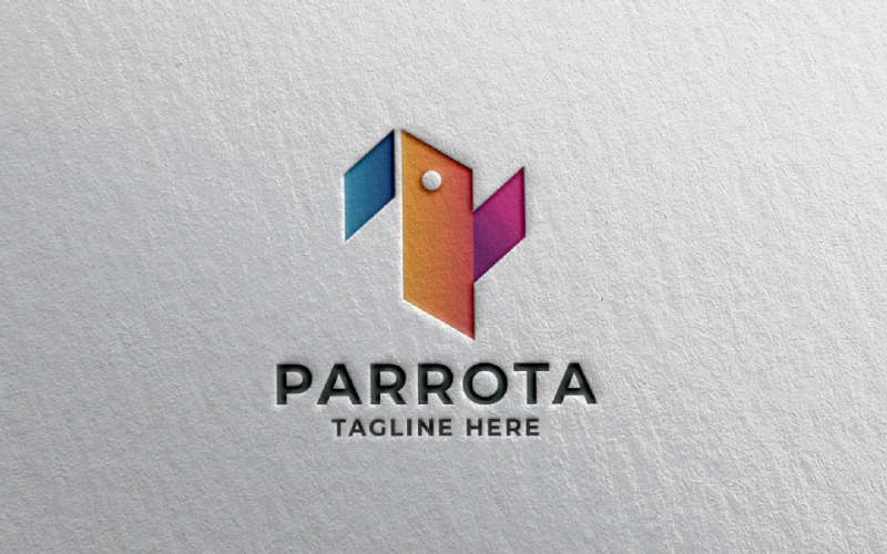 parrota bird pro logo template original