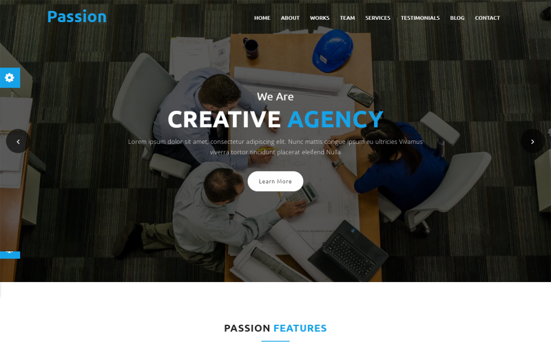 passion digital marketing agency landing page template original