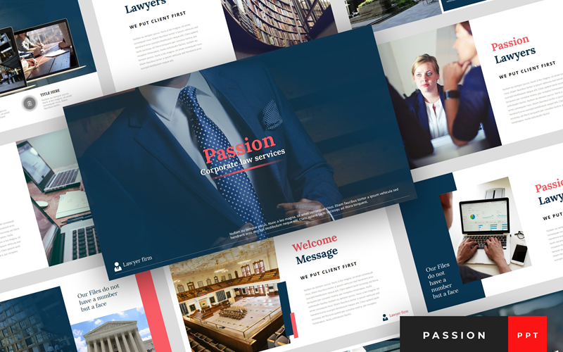 passion lawyer presentation powerpoint template original