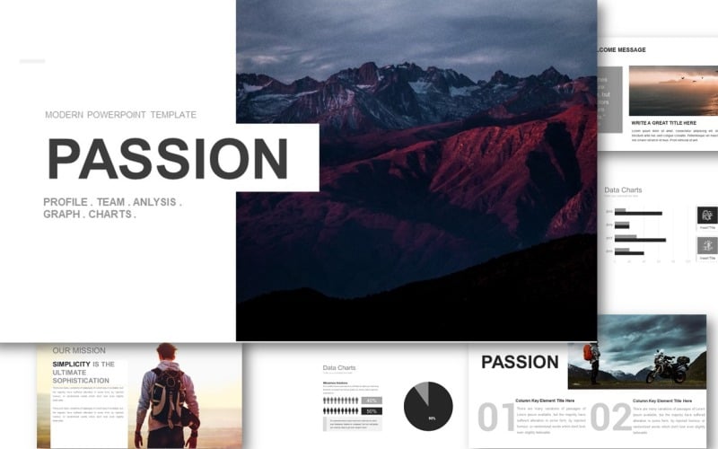 passion modern powerpoint presentation template original