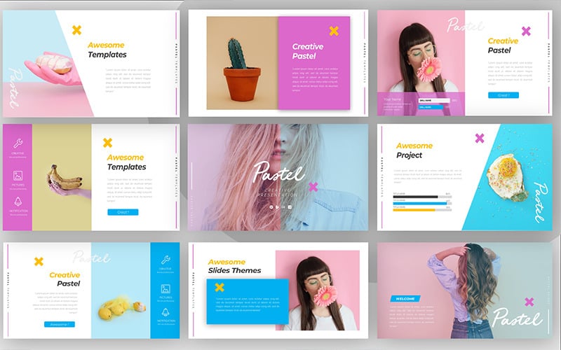 pastel creative powerpoint template original