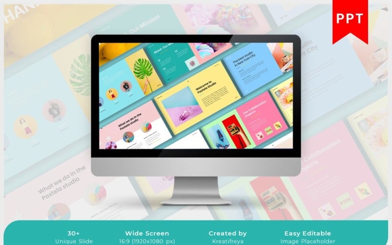 pastela modern creative minimal powerpoint original