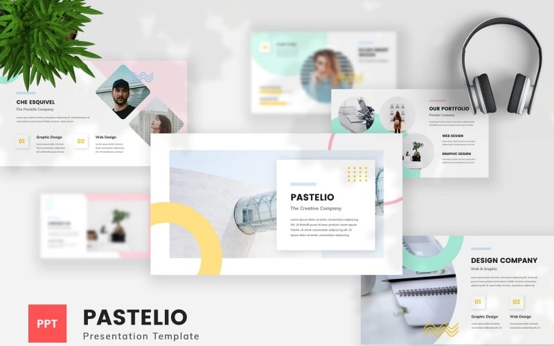 pastelio pastel powerpoint template original