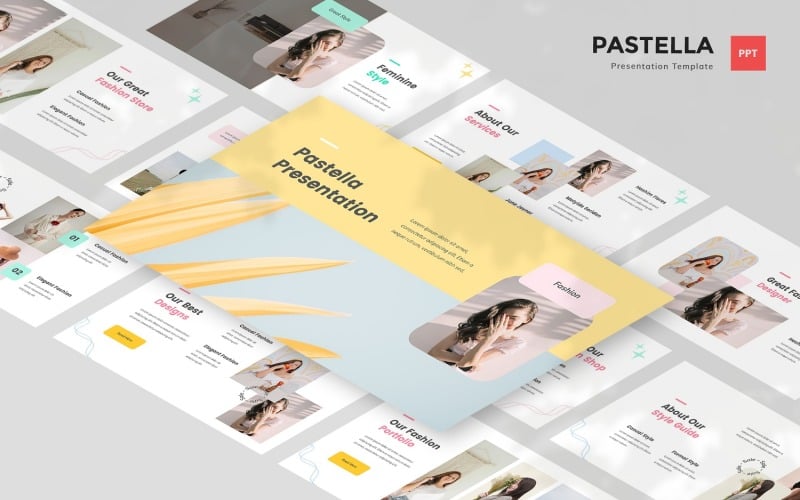 pastella pastel style powerpoint template original