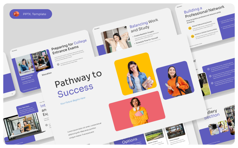 pathway to success presentation template original