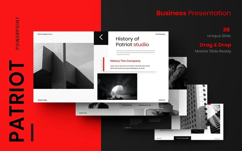 patriot busines powerpoint template original