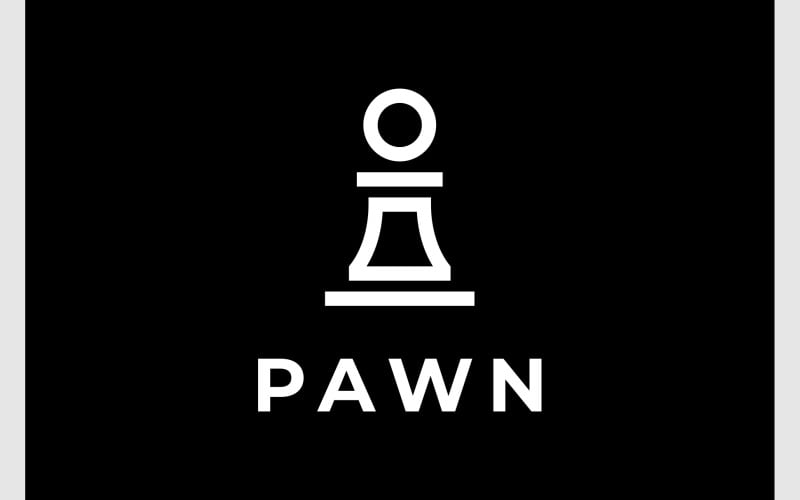 pawn chess strategy game logo original