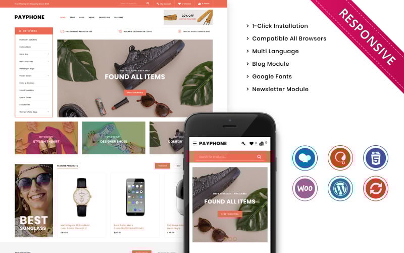 payphone the mega store woocommerce responsive theme original
