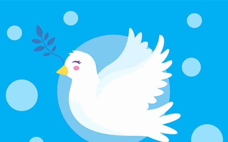 peace day powerpoint template original