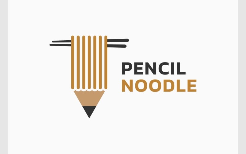 pencil noodle creative logo original