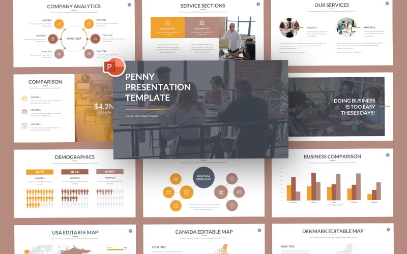 penny business plan powerpoint template original