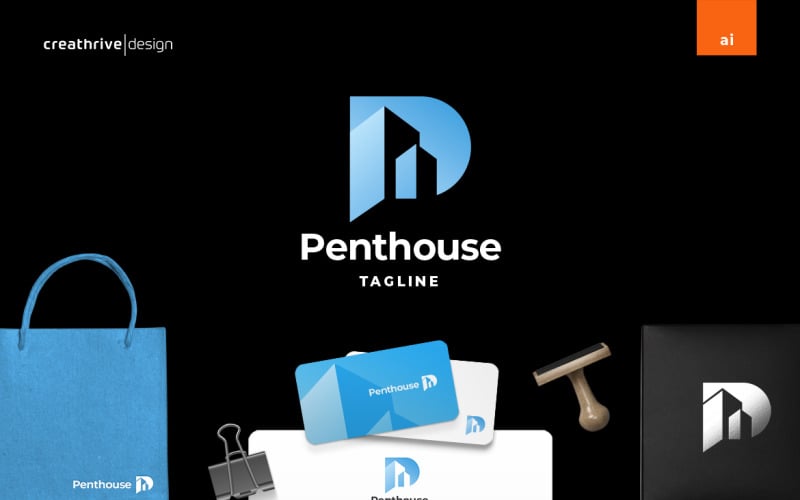 penthouse bold logo template original