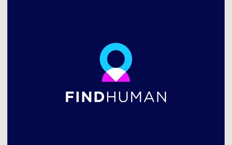 people location find human logo original