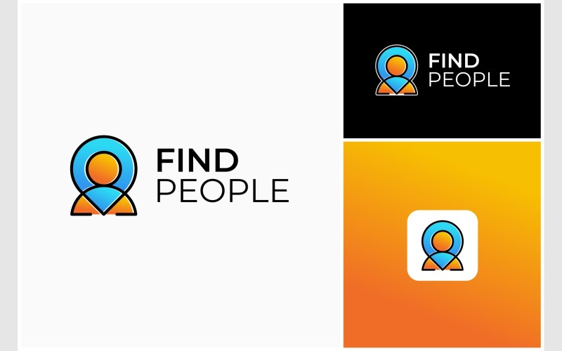 people location pin map logo original