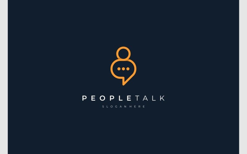 people talk human speech logo original