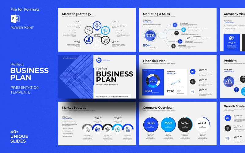 perfect business plan presentation template original