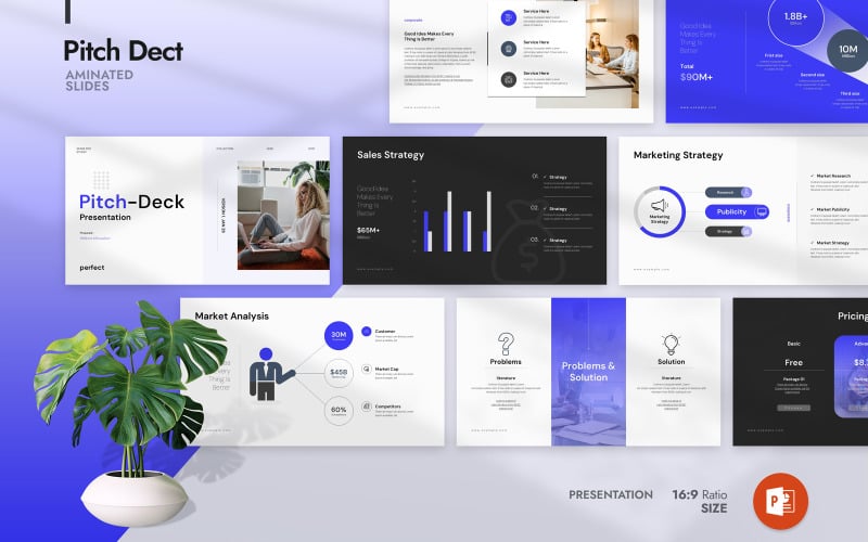 perfect pitch deck presentation template original