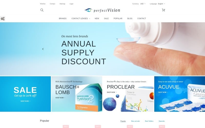 perfect vision prestashop theme original