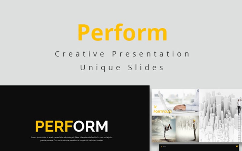perform powerpoint template original