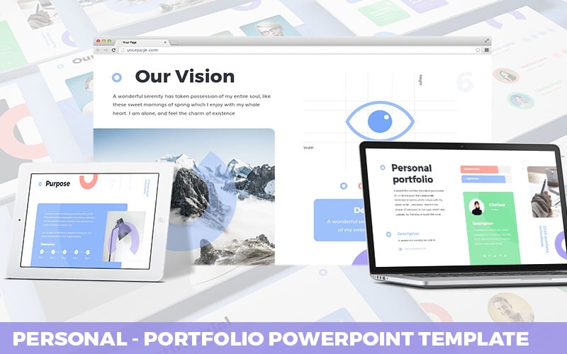 personal portfolio powerpoint template original