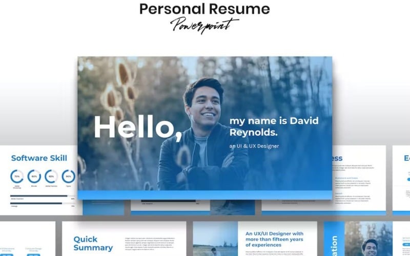 personal resume template powerpoint original