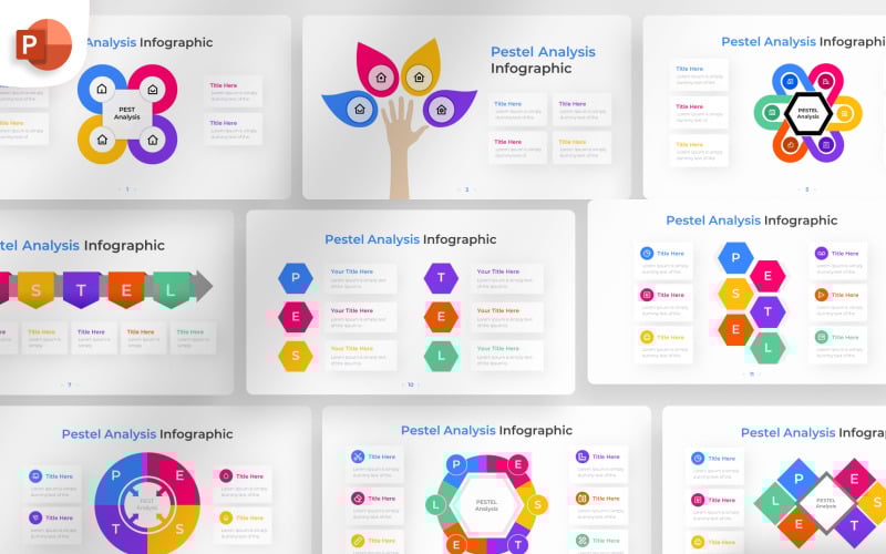 pestel analysis powerpoint infographic template original