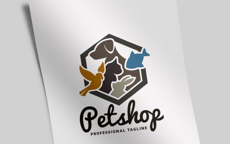 pet shop professional logo template original