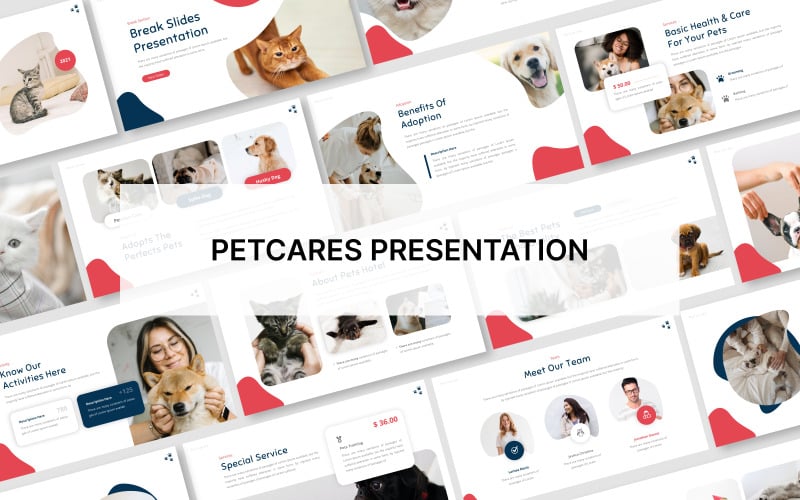 petcares powerpoint template presentation original