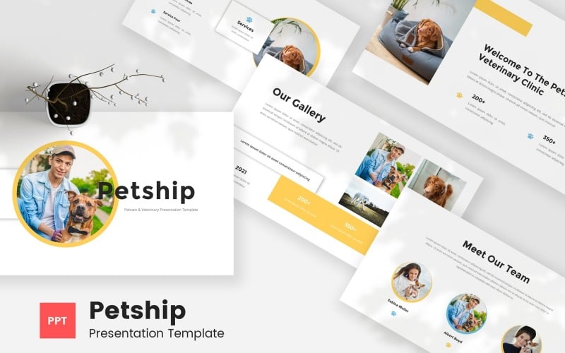 petship pet care amp veterinary powerpoint template original