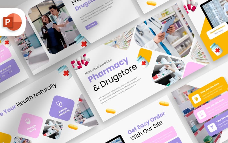 pharmacy and drugstore powerpoint template original