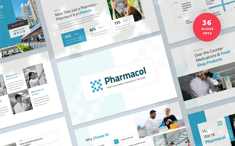 pharmacy health presentation powerpoint template original