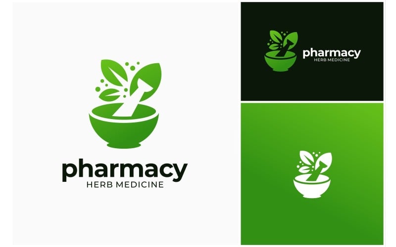 pharmacy herb medicine logo original