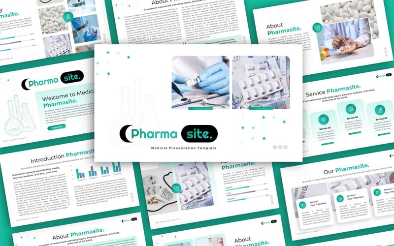 pharmasite medical multipurpose powerpoint presentation template original